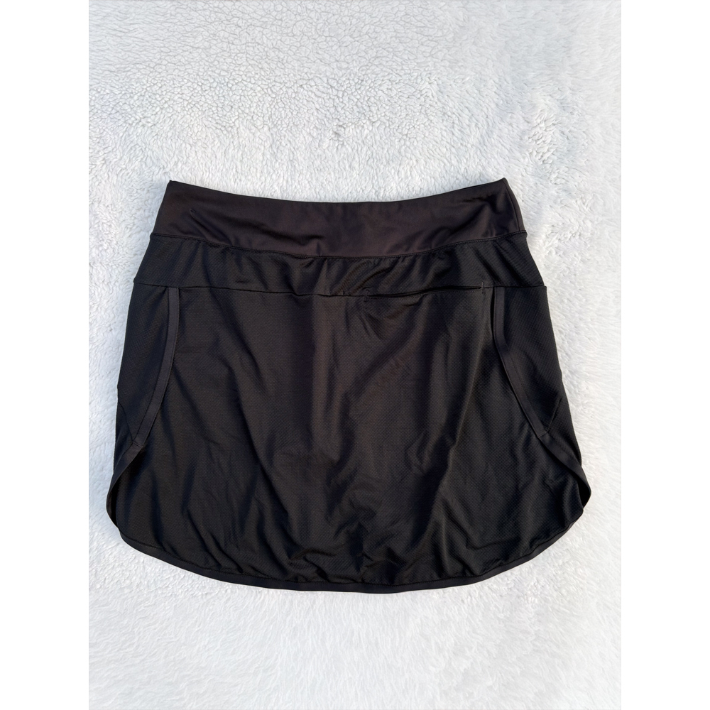 Nike Dri-FIT 17” Golf Skort Black Athletic Tennis Skirt Built-In Shorts Size S - Picture 2 of 9